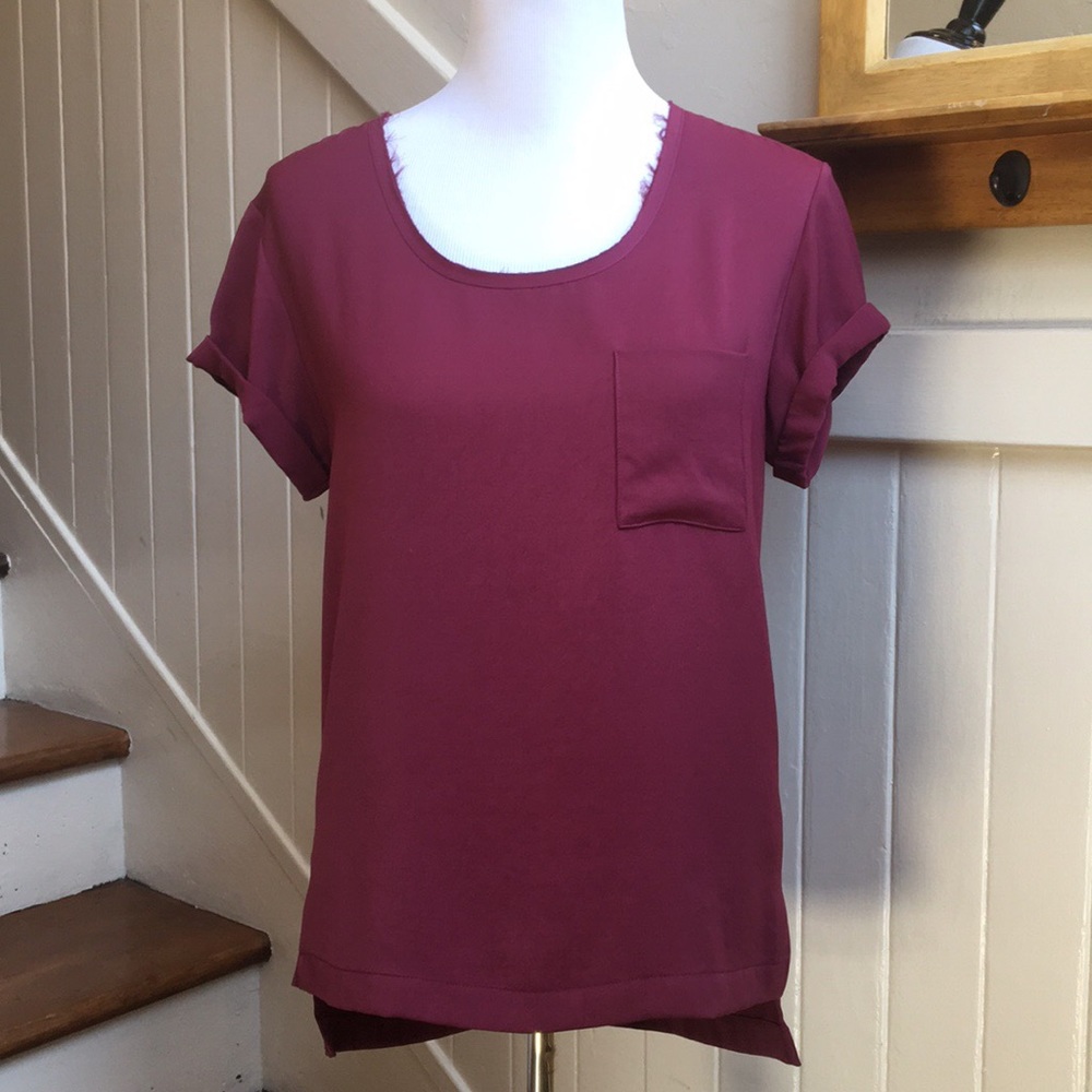 Rag & Bone Maroon Top